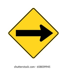 Traffic sign on a white background