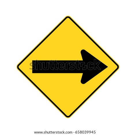 Traffic sign on a white background