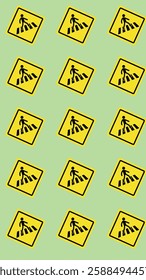 traffic sign pattern for your design needs. with vector format suitable for web, poster, social media post etc.
