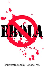 traffic sign prohibited ebola