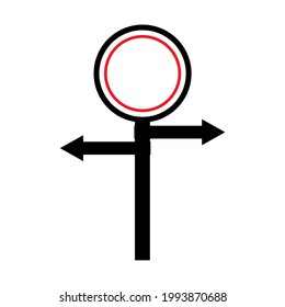 A traffic sign with a red circle, indicating it is forbidden to pass