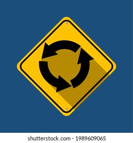 Traffic sign. Road sign isolated on the background. Vector illustration