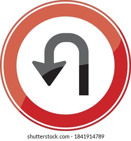 Traffic Sign Road Isolated Symbol Forbidden
