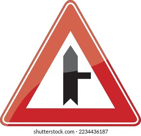 Traffic Sign Road Junction Right