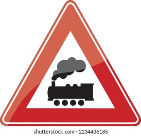 Traffic Sign Road Train Unsave