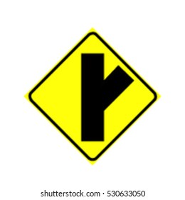 Traffic sign road, Vector image.