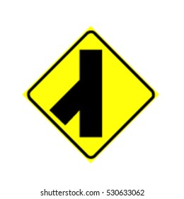 Traffic sign road, Vector image.