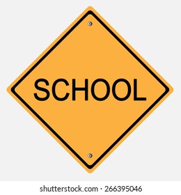 Traffic sign . school vector illustration