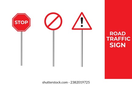 Traffic sign, Set of road signs