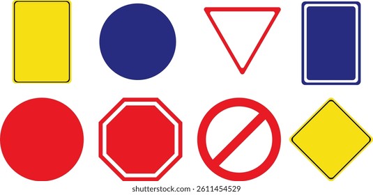 traffic sign shape on Highway