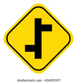 traffic sign, Staggered Junction