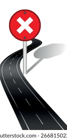 Verkehrsschild, Stoppschild. Vektorgrafik, Websymbol. Symbol anhalten