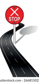 Traffic Sign, Stop hand sign set. Vector Illustration, Web icon. Stop Icon