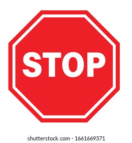  Traffic sign stop. Prohibition sign. Vector illustration. on white background