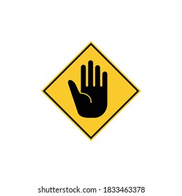 Traffic sign stop. Prohibition sign. Vector illustration. on white background