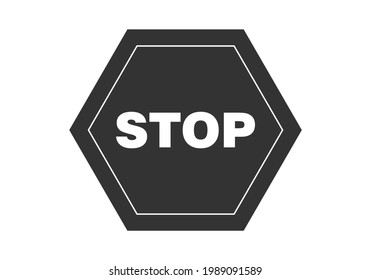 Traffic sign stop. Prohibition sign. Vector illustration. on white background
