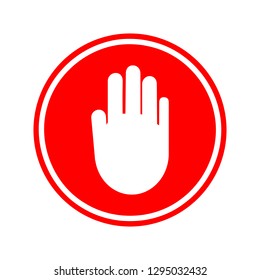 Traffic sign stop set on white background. regulatory warning stop symbol. Vector illustration. 