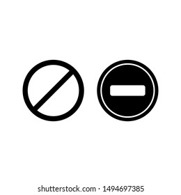 Traffic sign stop set on white background. Vector illustration.