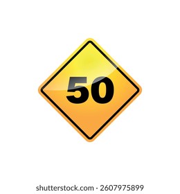 Traffic Sign Street Sign Icon Vector Template