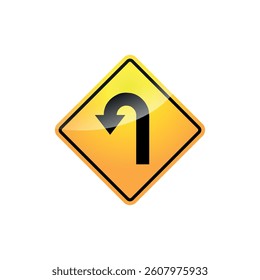 Traffic Sign Street Sign Icon Vector Template