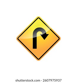 Traffic Sign Street Sign Icon Vector Template