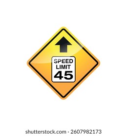 Traffic Sign Street Sign Icon Vector Template