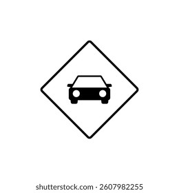 Traffic Sign Street Sign Icon Vector Template