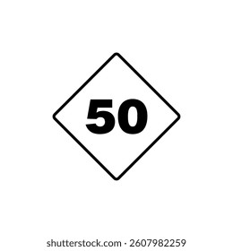 Traffic Sign Street Sign Icon Vector Template