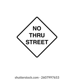Traffic Sign Street Sign Icon Vector Template