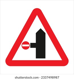 Traffic sign symbol background on road