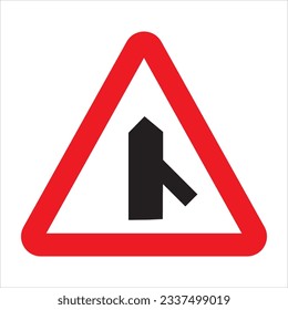 Traffic sign symbol background on road