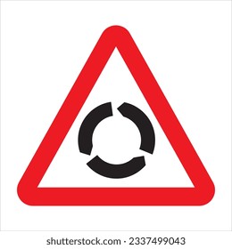 Traffic sign symbol background on road