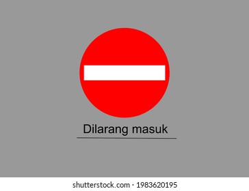 traffic sign symbol which means no entry