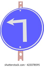 Traffic Sign Turn left ahead
