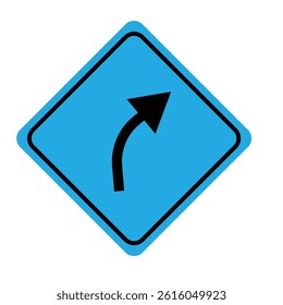 traffic sign turn signal icon vector