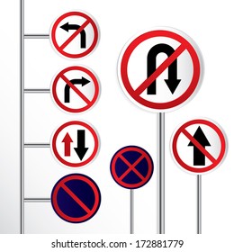 traffic sign vector