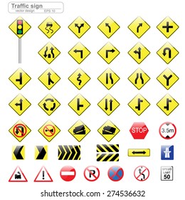 traffic sign vector design