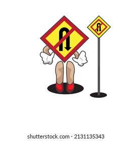 traffic sign vector, good for children education, children book, printing sticker etc.