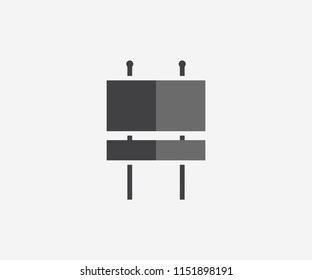 traffic sign vector icon