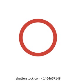 Traffic sign vector icon