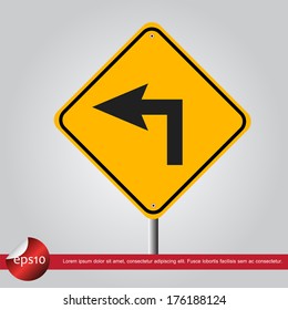traffic sign vector icon