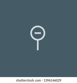 Traffic Sign vector icon. Traffic Sign concept stroke symbol design. Thin graphic elements vector illustration, outline pattern for your web site design, logo, UI. EPS 10.
