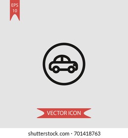 Traffic sign vector icon illustration symbol