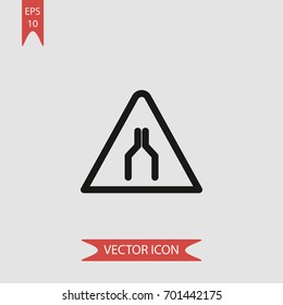 Traffic sign vector icon illustration symbol