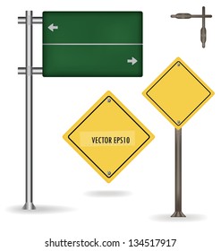 Señal de tráfico. Ilustración vectorial.