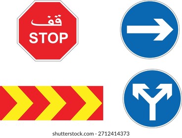traffic signage original vector design editable