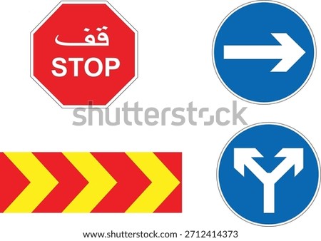 traffic signage original vector design editable