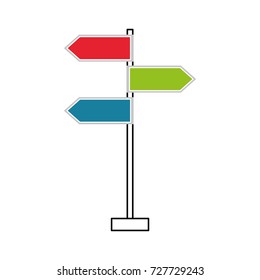 traffic signal arrows guide direction icon