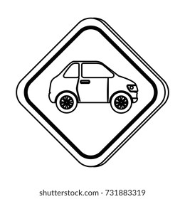 traffic signal with car