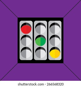 traffic signal concept idea vector illustration
